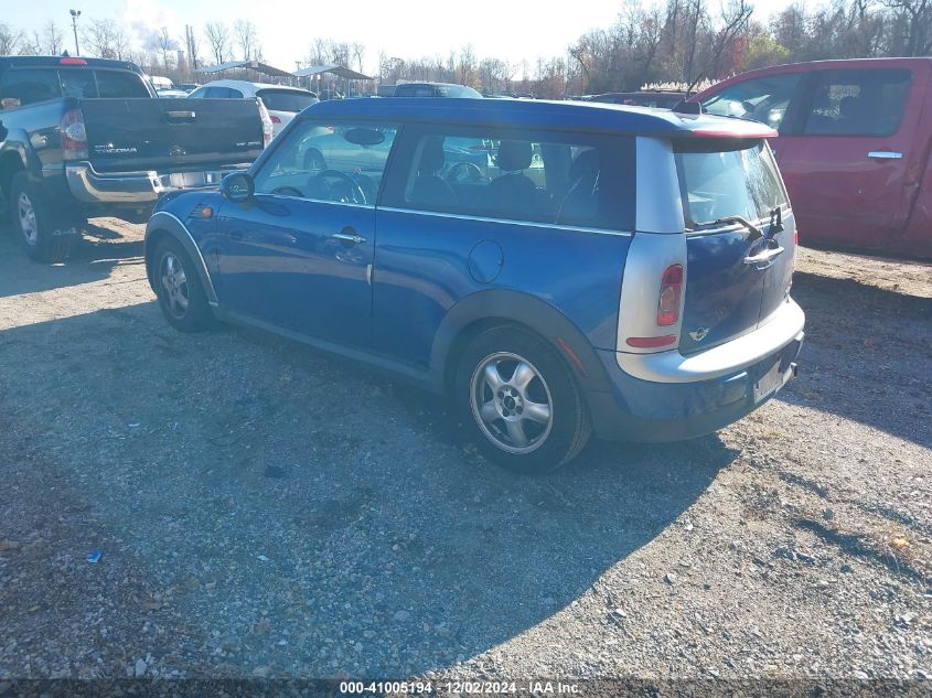 2009 Mini Cooper Clubman VIN: WMWML33599TN68581 Lot: 41005194