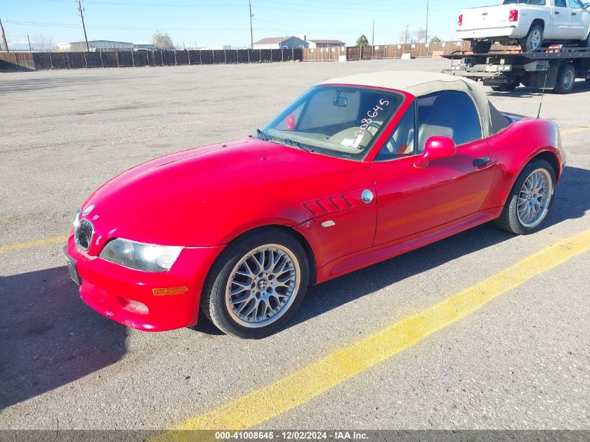 2000 BMW Z3 2.8 VIN: 4USCH3341YLF71185 Lot: 41008645