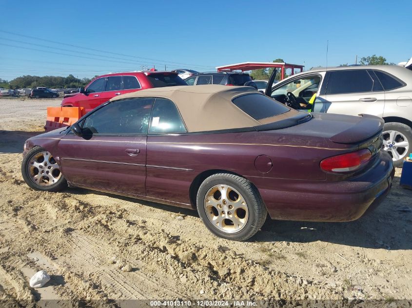 1999 Chrysler Sebring Jxi VIN: 3C3EL55H6XT516518 Lot: 41013110