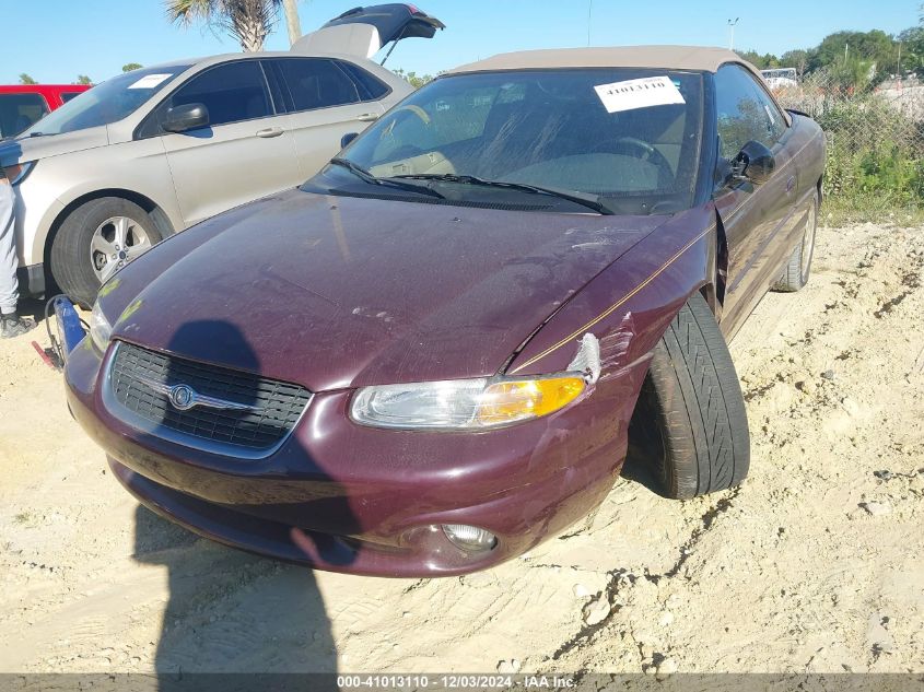 1999 Chrysler Sebring Jxi VIN: 3C3EL55H6XT516518 Lot: 41013110