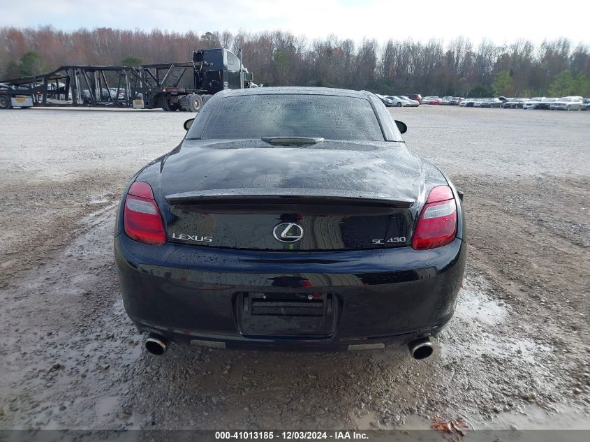 2002 Lexus Sc 430 VIN: JTHFN48Y320030768 Lot: 41013185