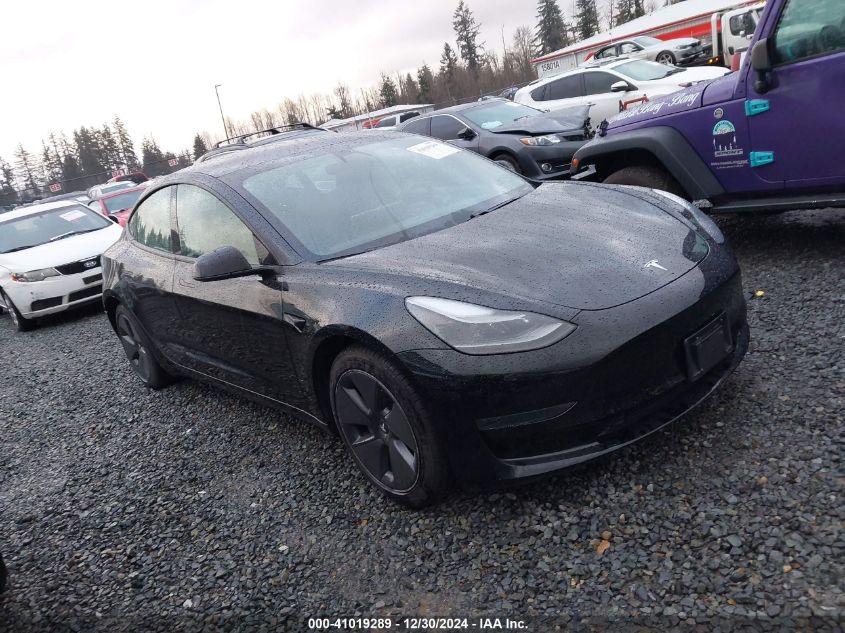 2021 Tesla Model 3 Standard Range Plus Rear-Wheel Drive VIN: 5YJ3E1EA8MF875503 Lot: 41019289