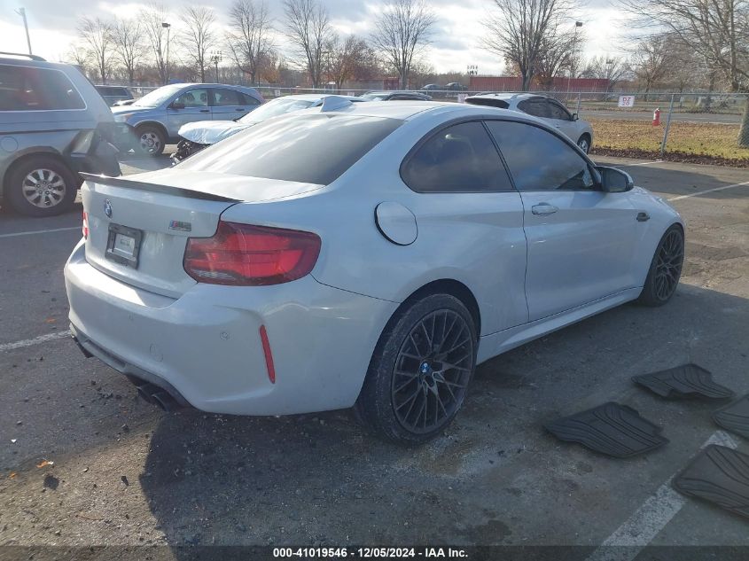 2020 BMW M2 Competition VIN: WBS2U7C02L7F02100 Lot: 41019546