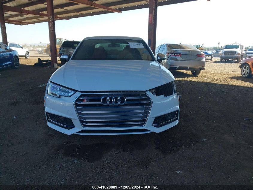 2018 Audi S4 3.0T Premium Plus VIN: WAUC4AF49JA019401 Lot: 41020889