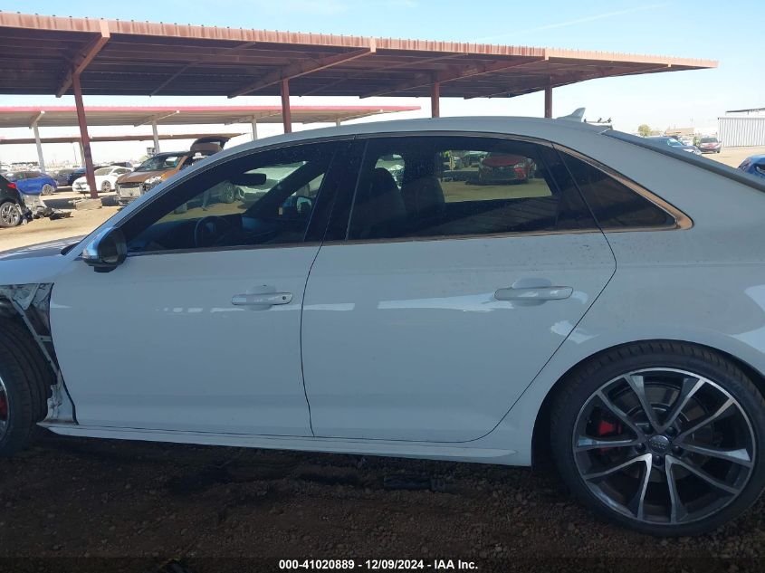 2018 Audi S4 3.0T Premium Plus VIN: WAUC4AF49JA019401 Lot: 41020889