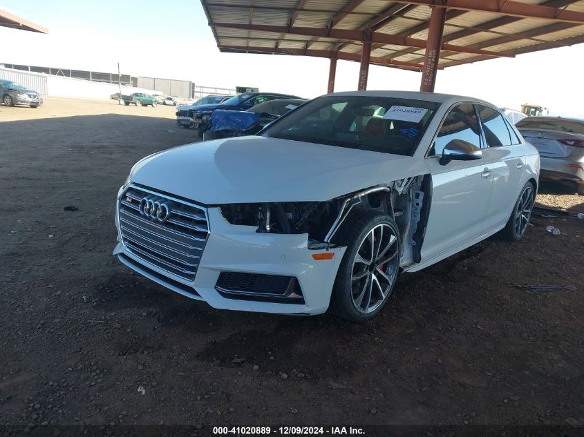 2018 Audi S4 3.0T Premium Plus VIN: WAUC4AF49JA019401 Lot: 41020889