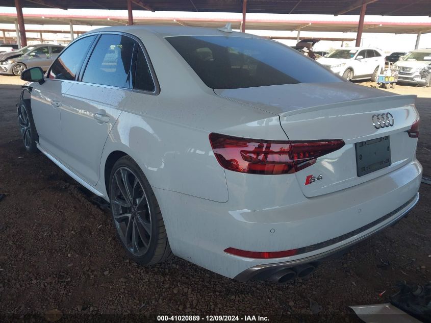 2018 Audi S4 3.0T Premium Plus VIN: WAUC4AF49JA019401 Lot: 41020889