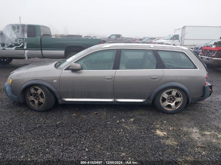 2001 Audi Allroad VIN: WAUYP54B01N150179 Lot: 41020897