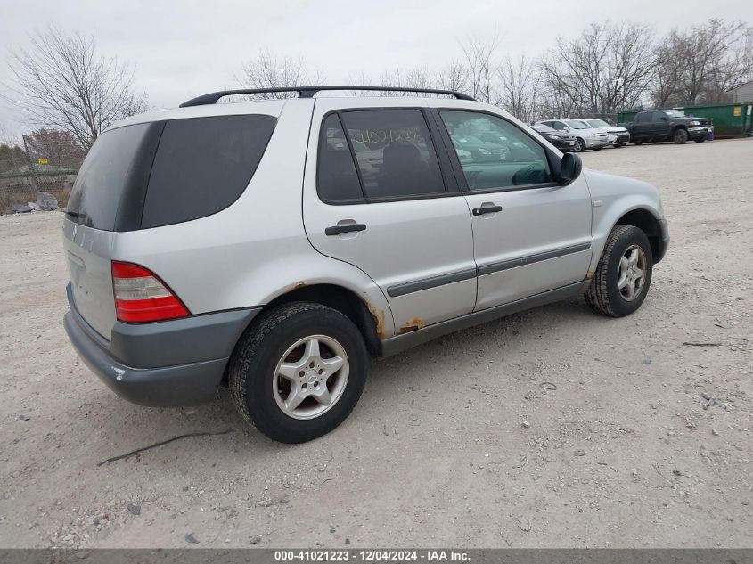 1999 Mercedes-Benz Ml 320 VIN: 4JGAB54E4XA110163 Lot: 41021223