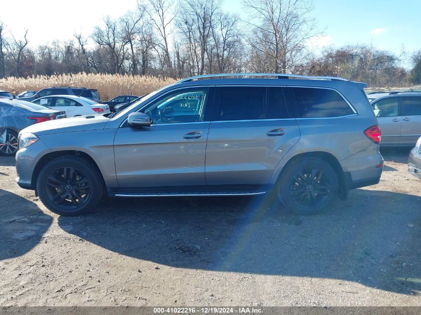 2017 Mercedes-Benz Gls 450 4Matic VIN: 4JGDF6EE6HA754710 Lot: 41022216