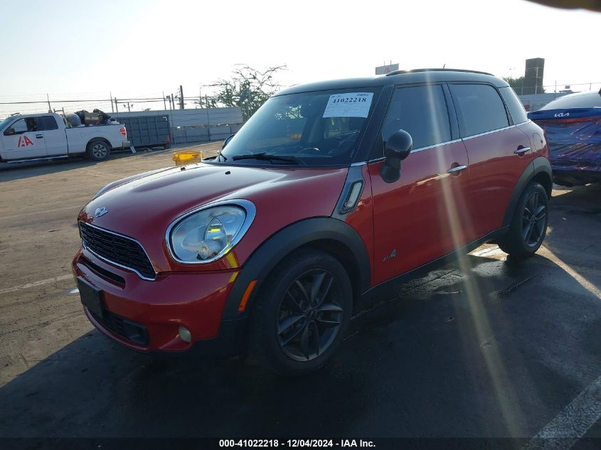 2013 Mini Countryman Cooper S VIN: WMWZC5C53DWM16109 Lot: 41022218