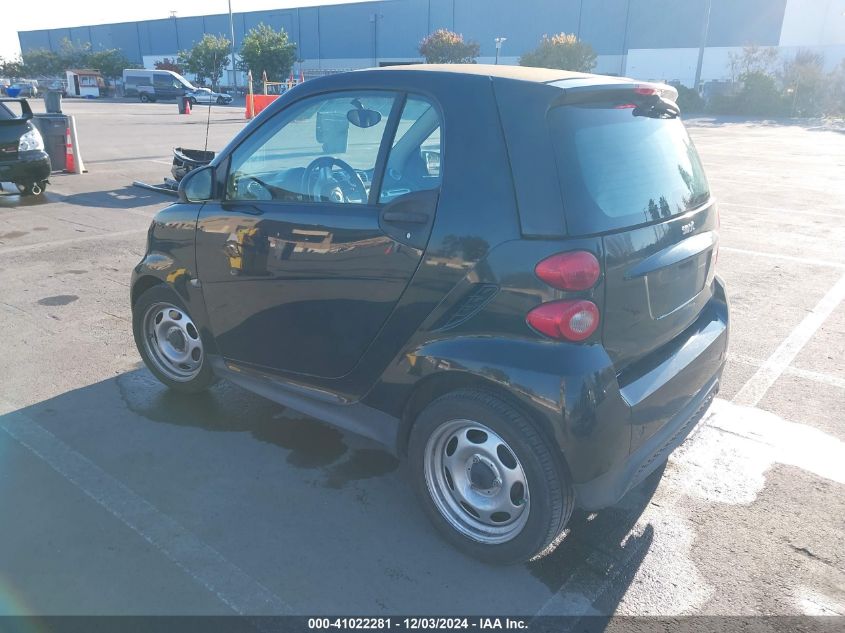 2013 Smart Fortwo Passion/Pure VIN: WMEEJ3BAXDK593470 Lot: 41022281