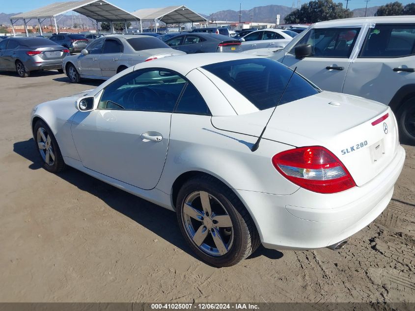 2008 Mercedes-Benz Slk 280 VIN: WDBWK54F38F182851 Lot: 41025007