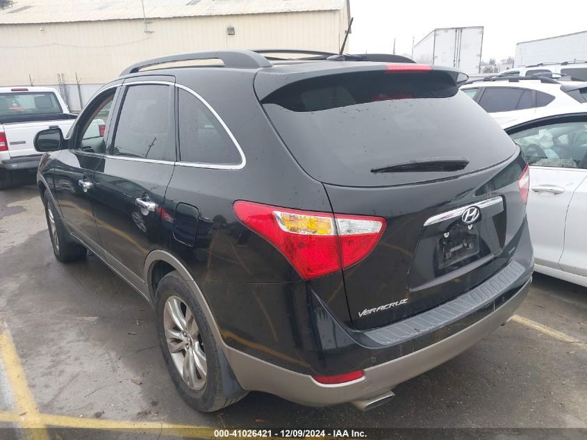 2012 Hyundai Veracruz Gls/Limited VIN: KM8NU4CC8CU185866 Lot: 41026421