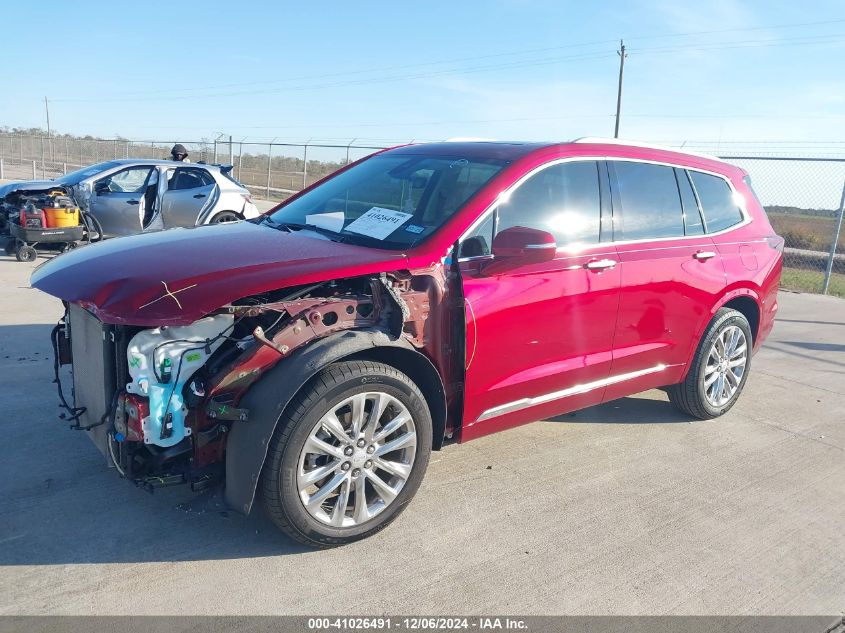 2023 Cadillac Xt6 Premium Luxury VIN: 1GYKPCRS7PZ180507 Lot: 41026491