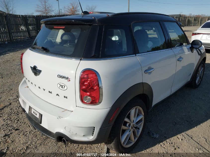 2014 Mini Countryman Cooper S VIN: WMWZC5C57EWP38396 Lot: 41027727