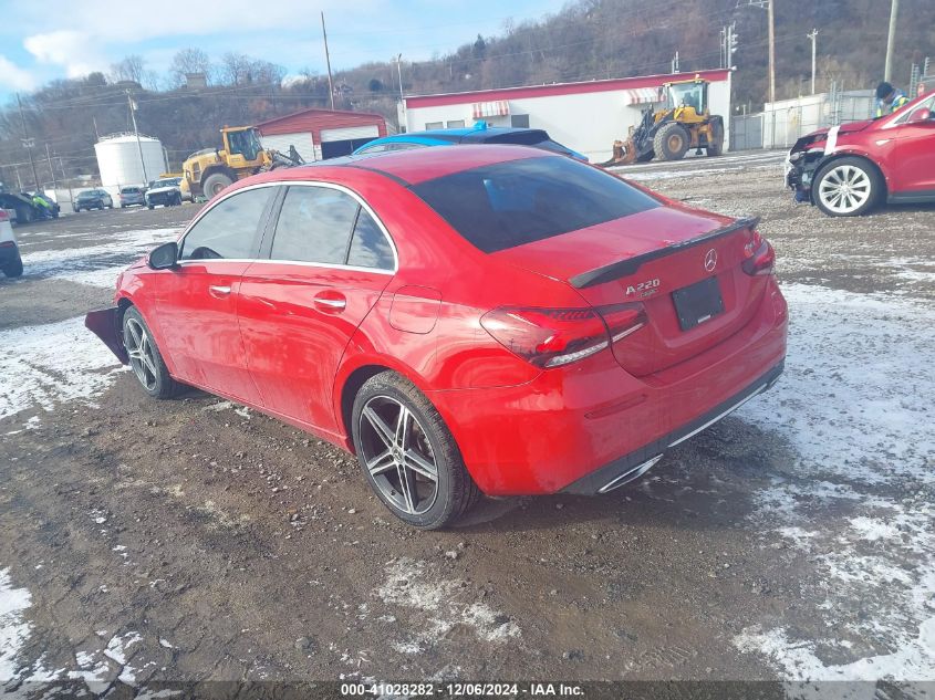 2019 Mercedes-Benz A 220 4Matic VIN: WDD3G4FB0KW021624 Lot: 41028282