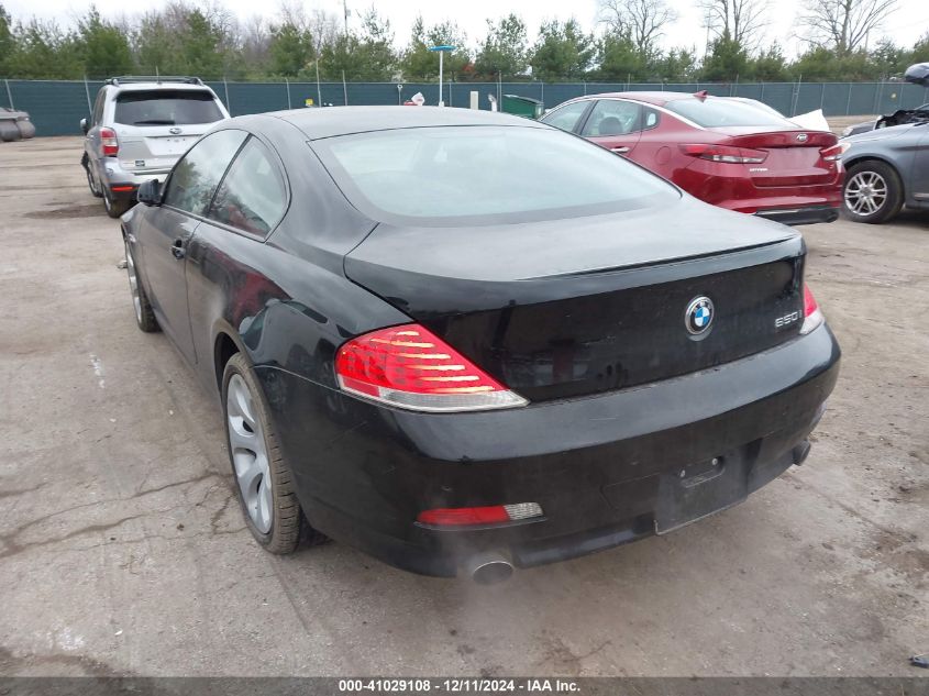 2007 BMW 650I VIN: WBAEH13597CR51766 Lot: 41029108