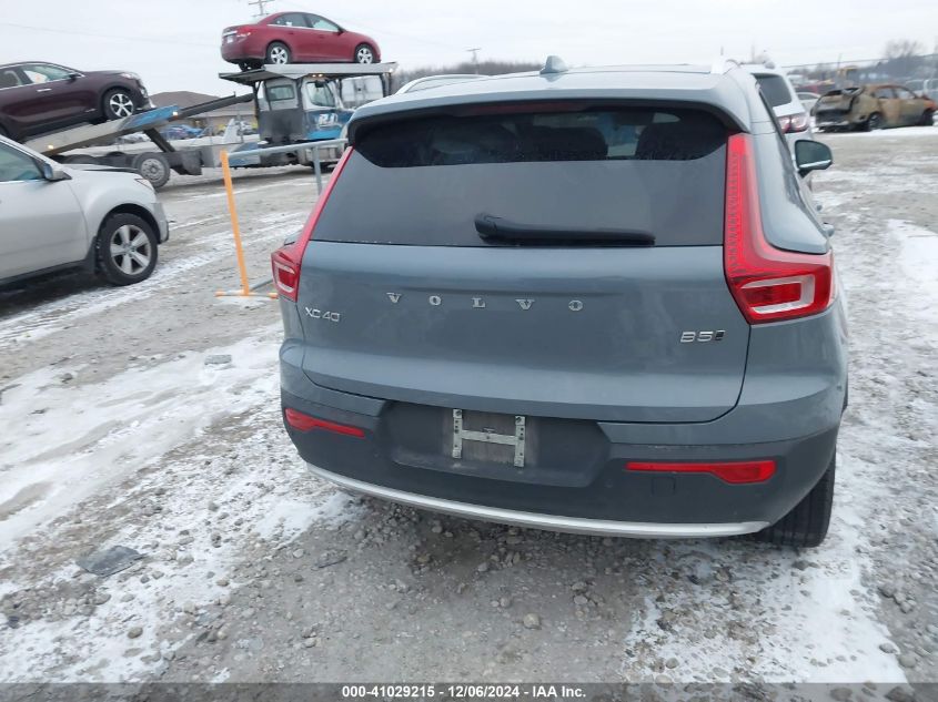 2023 Volvo Xc40 Plus Bright Theme VIN: YV4L12UE6P2047721 Lot: 41029215