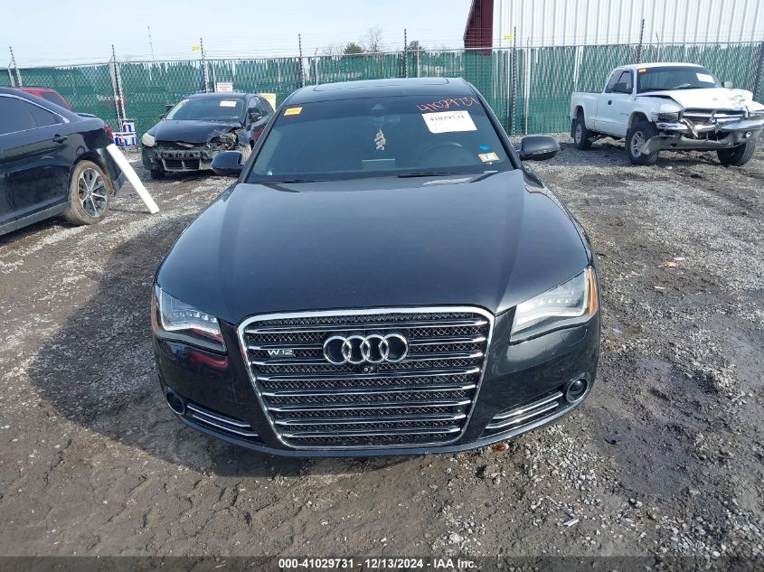 2013 Audi A8 L 4.0T VIN: WAUR2AFD1DN010950 Lot: 41029731