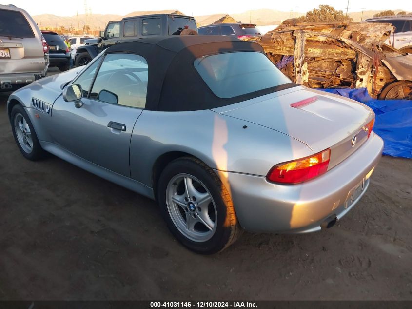 1998 BMW Z3 1.9 VIN: 4USCH7334WLE10468 Lot: 41031146