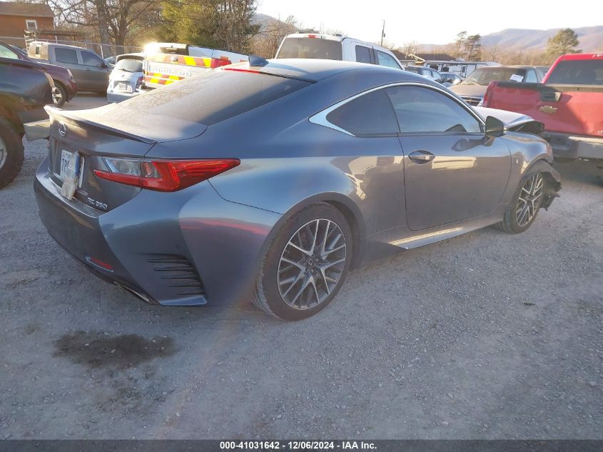 2016 Lexus Rc 350 VIN: JTHHE5BC9G5014290 Lot: 41031642