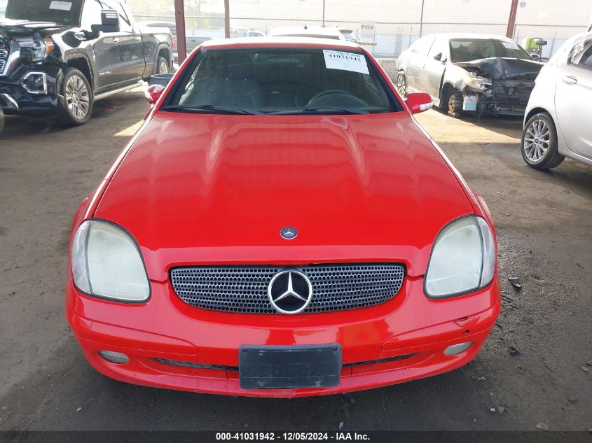 2003 Mercedes-Benz Slk 230 Kompressor VIN: WDBKK49F23F272678 Lot: 41031942