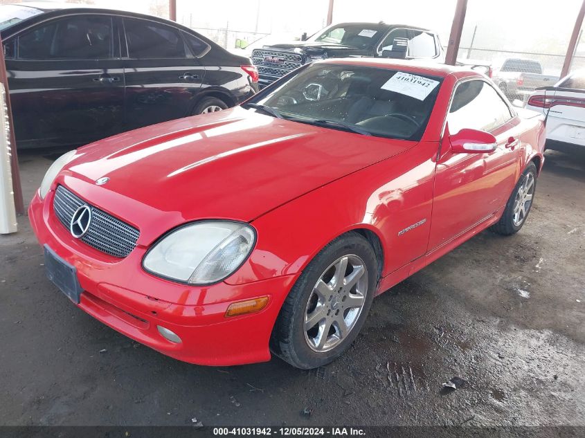 2003 Mercedes-Benz Slk 230 Kompressor VIN: WDBKK49F23F272678 Lot: 41031942