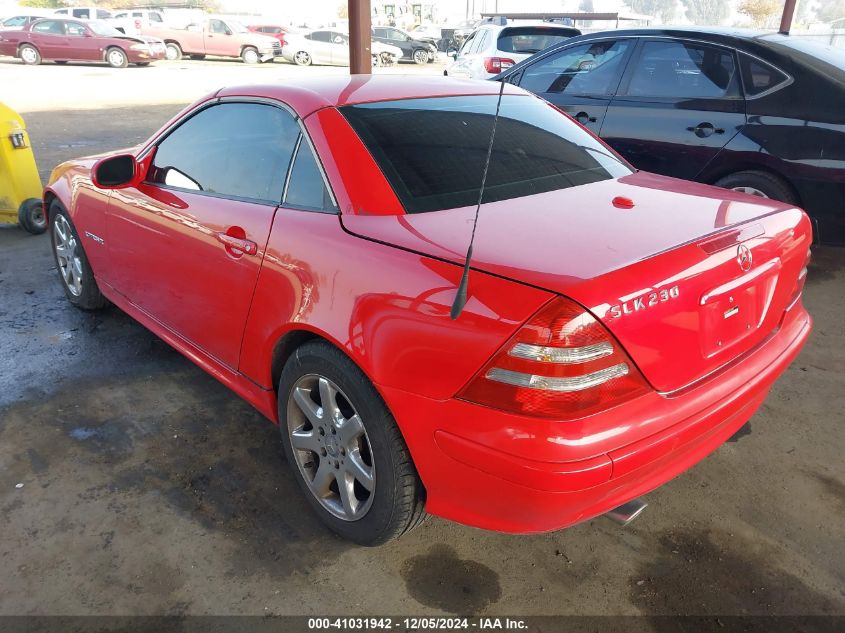 2003 Mercedes-Benz Slk 230 Kompressor VIN: WDBKK49F23F272678 Lot: 41031942