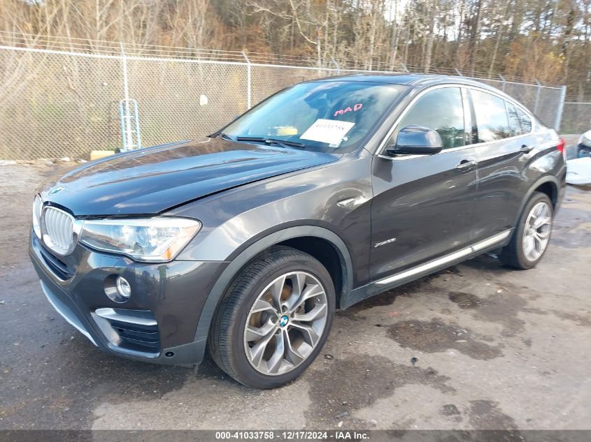 2015 BMW X4 xDrive35I VIN: 5UXXW5C58F0E87282 Lot: 41033758