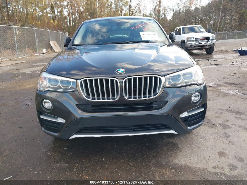 2015 BMW X4 xDrive35I VIN: 5UXXW5C58F0E87282 Lot: 41033758