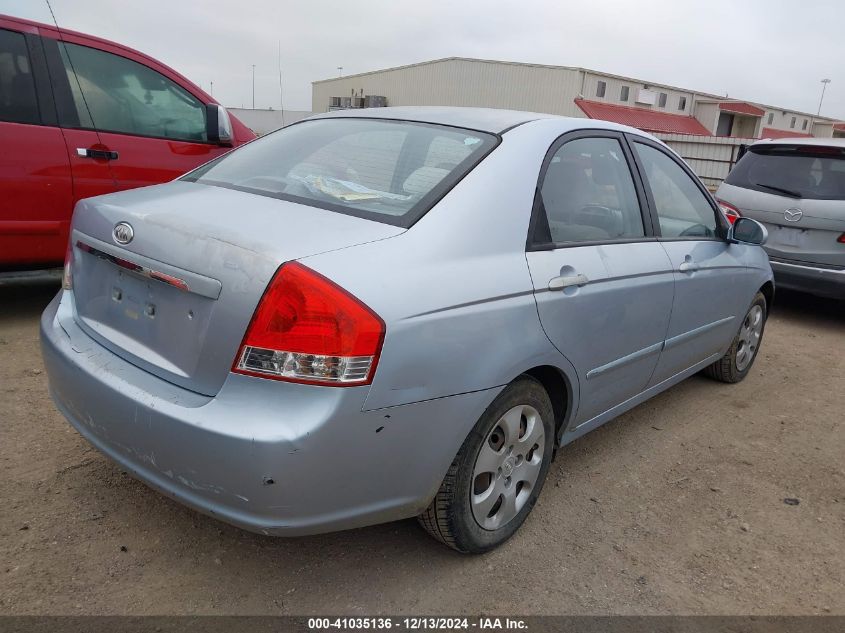 2008 Kia Spectra Ex VIN: KNAFE121085508634 Lot: 41035136