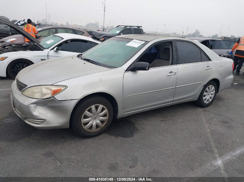 2003 Toyota Camry Le VIN: JTDBE32K630155568 Lot: 41035149