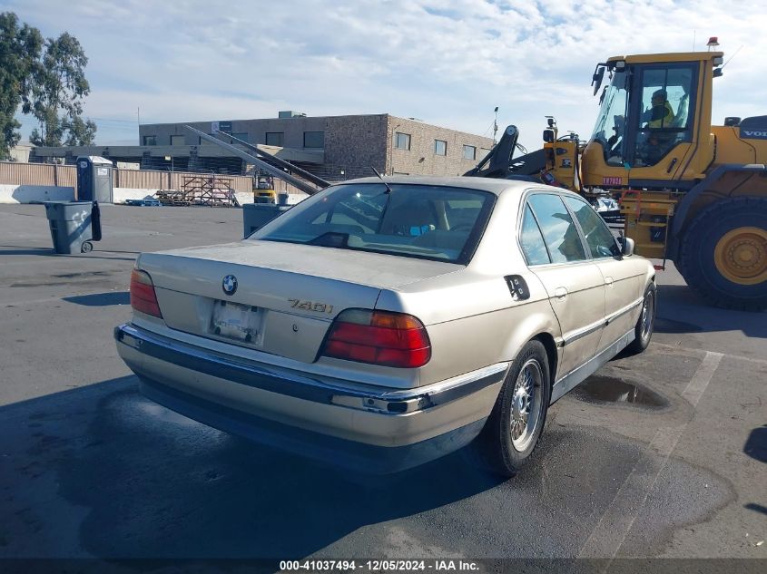 1995 BMW 740 I Automatic VIN: WBAGF6325SDH04624 Lot: 41037494