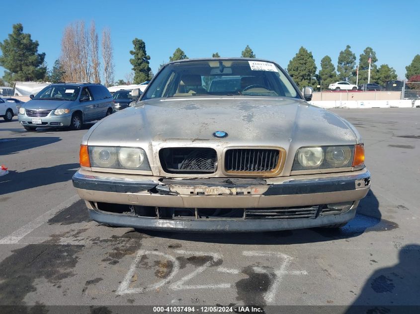 1995 BMW 740 I Automatic VIN: WBAGF6325SDH04624 Lot: 41037494