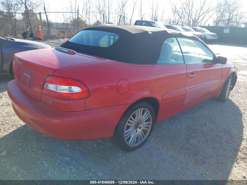 2004 Volvo C70 Lt VIN: YV1NC63DX4J045049 Lot: 41040089