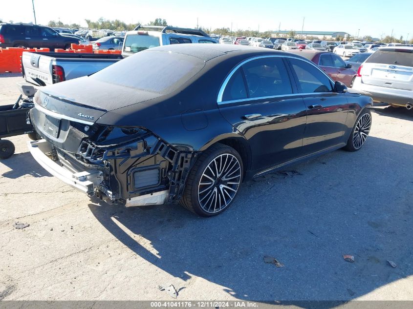 2022 Mercedes-Benz S 580 4Matic VIN: W1K6G7GBXNA078413 Lot: 41041176