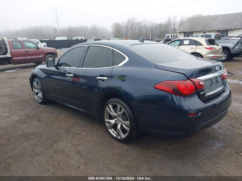 2016 Infiniti Q70 3.7X VIN: JN1BY1AR8GM270829 Lot: 41041344