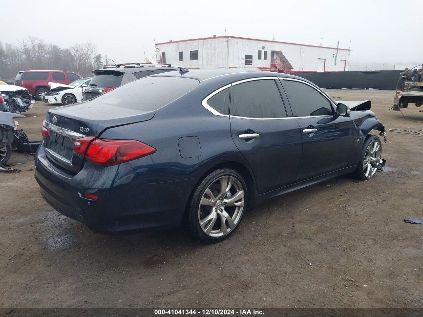 2016 Infiniti Q70 3.7X VIN: JN1BY1AR8GM270829 Lot: 41041344