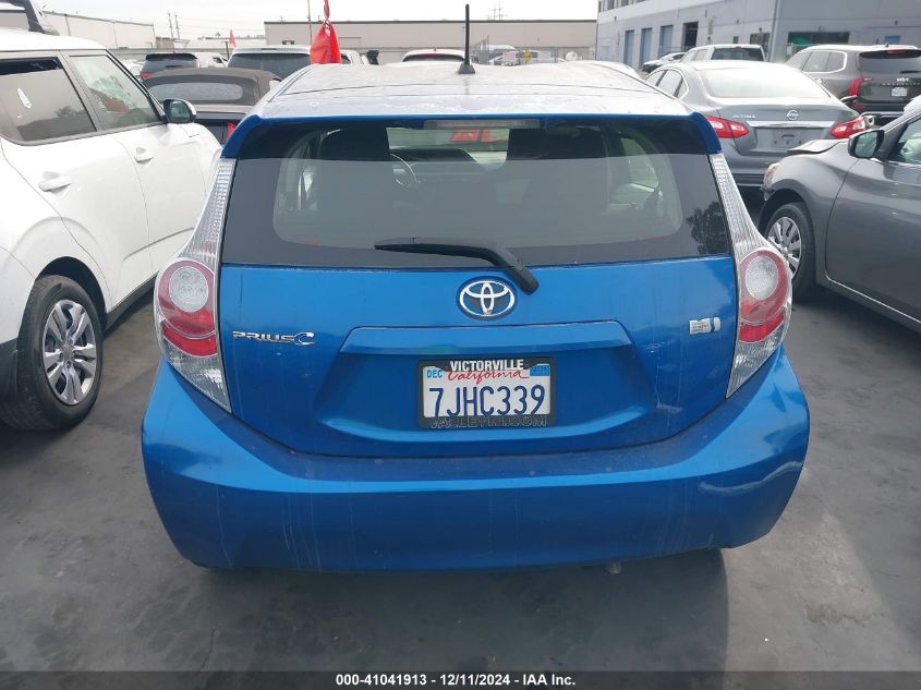 2014 Toyota Prius C One VIN: JTDKDTB31E1574906 Lot: 41041913