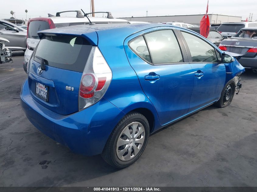 2014 Toyota Prius C One VIN: JTDKDTB31E1574906 Lot: 41041913