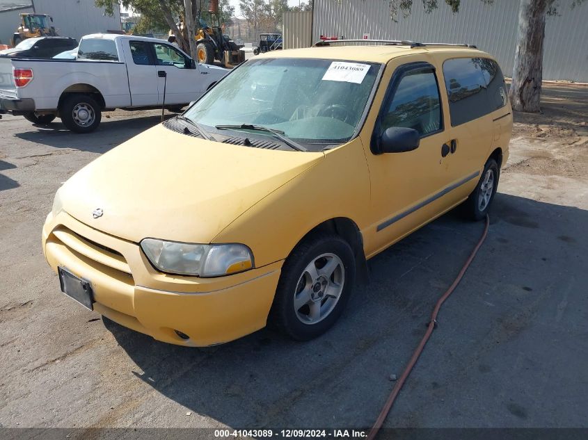 2001 Nissan Quest Gxe VIN: 4N2ZN15T81D826619 Lot: 41043089