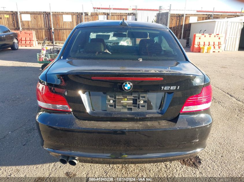 2011 BMW 128I VIN: WBAUP7C52BVK78477 Lot: 41043230