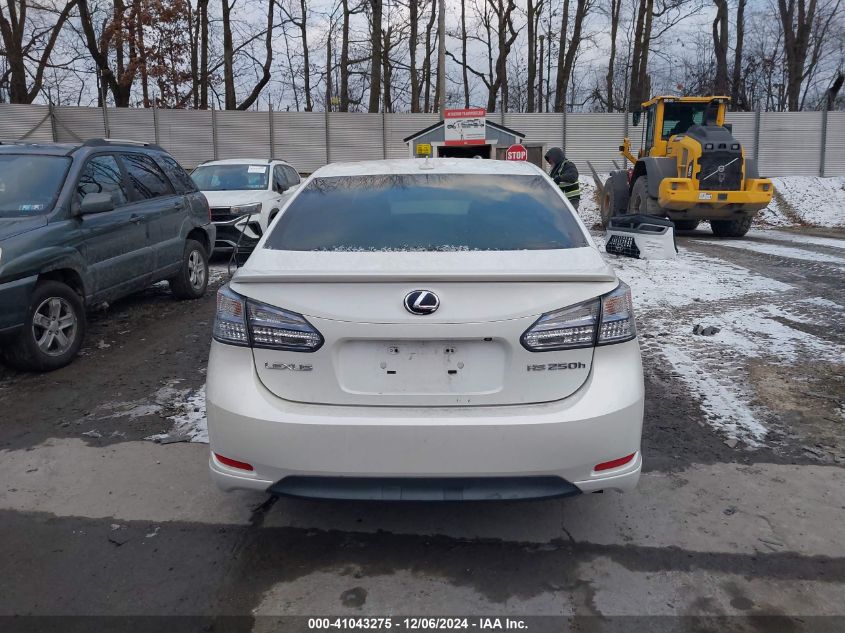 2010 Lexus Hs 250H Premium VIN: JTHBB1BA9A2027569 Lot: 41043275