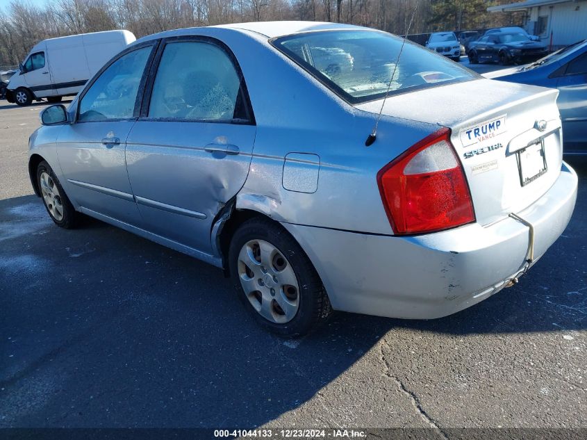 2006 Kia Spectra Ex/Lx/Sx VIN: KNAFE122665316236 Lot: 41044133