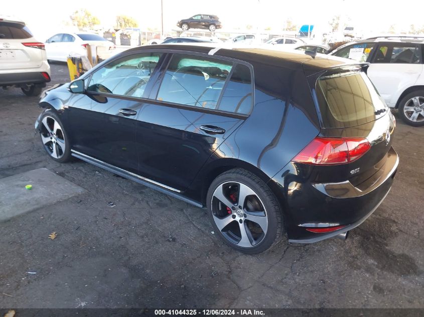 2016 Volkswagen Golf Gti S 4-Door VIN: 3VW5T7AU4GM028508 Lot: 41044325