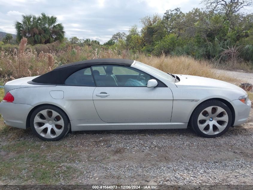 2005 BMW 645Ci VIN: WBAEK73475B322960 Lot: 41044973