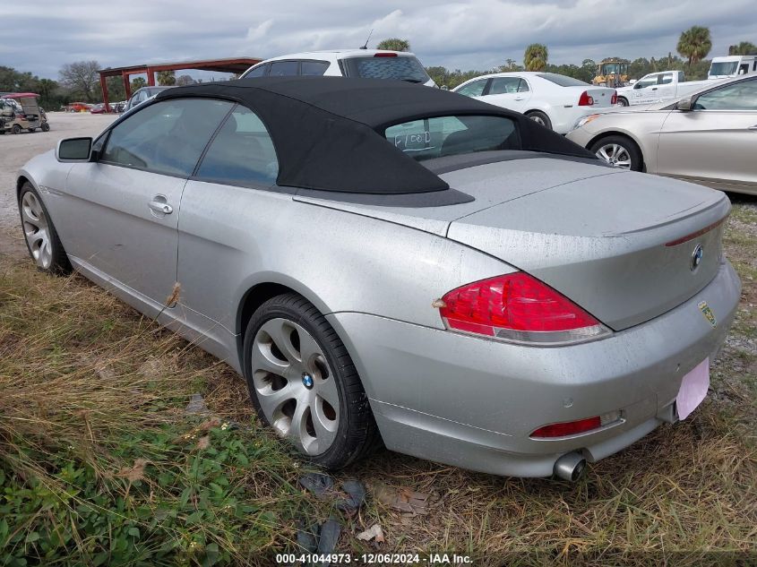 2005 BMW 645Ci VIN: WBAEK73475B322960 Lot: 41044973