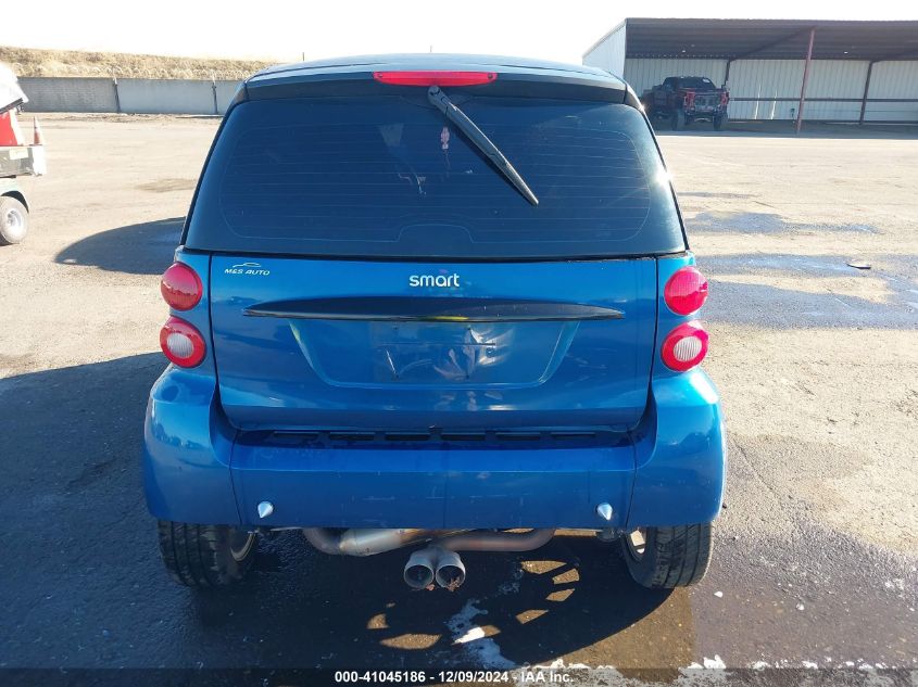 2008 Smart Fortwo Passion/Pure VIN: WMEEJ31X58K138764 Lot: 41045186