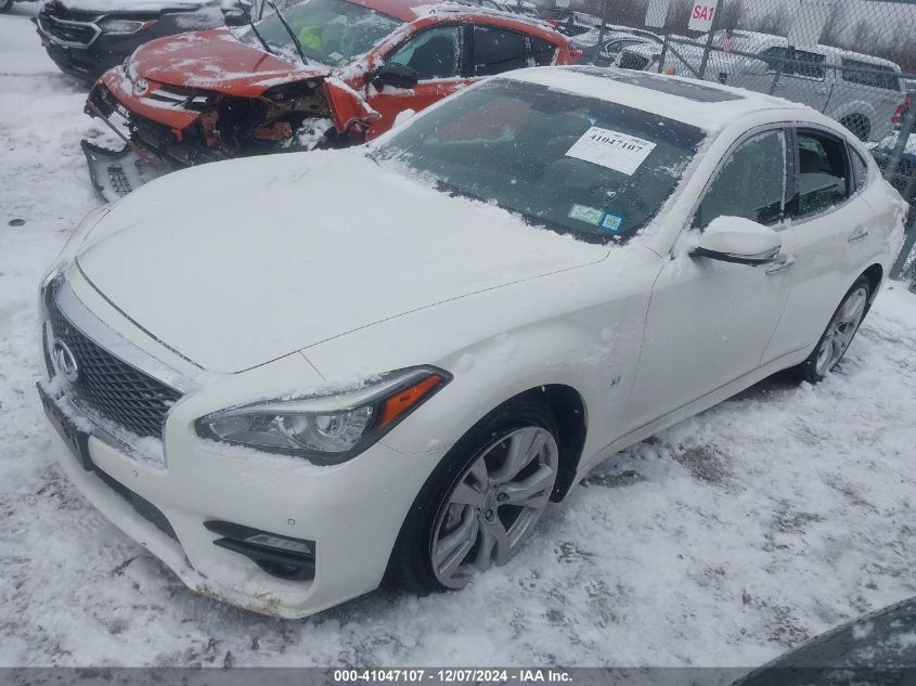 2016 Infiniti Q70 3.7X VIN: JN1BY1AR4GM271329 Lot: 41047107